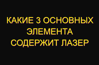 Какие 3 основных элемента содержит лазер