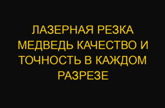 Лазерная резка медведь качество и точность в каждом разрезе