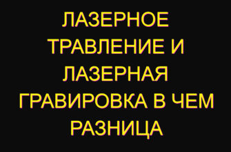 Лазерное травление и лазерная гравировка в чем разница